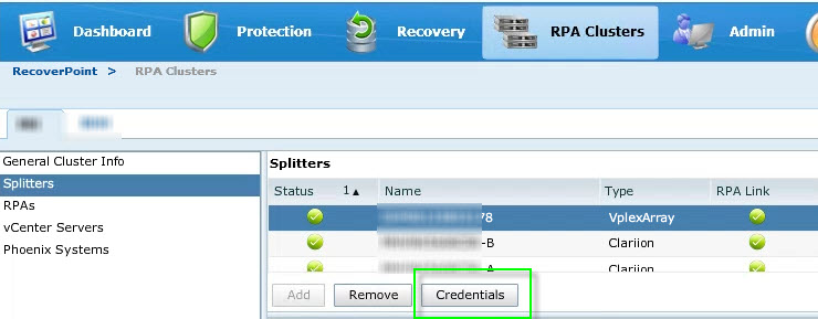 EMC VPLEX, RecoverPoint Warning: Failed To Retrieve VPLEX Management ...